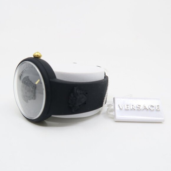Versace VE6G00223 Black Medusa Dial Quartz Silicone Swiss Made, New Watch - Picture 3 of 5